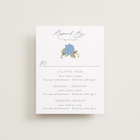 Foil-Pressed Multi-Event RSVP Cards