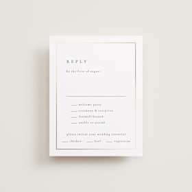 Foil-Pressed Multi-Event RSVP Cards