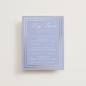 Foil-Pressed Multi-Event RSVP Cards