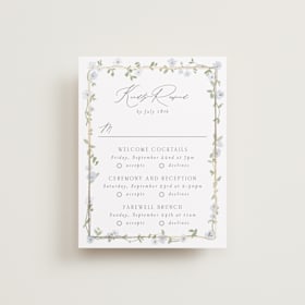 Foil-Pressed Multi-Event RSVP Cards