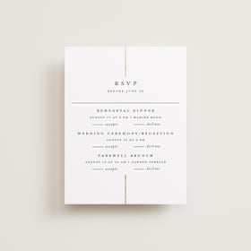 Foil-Pressed Multi-Event RSVP Cards