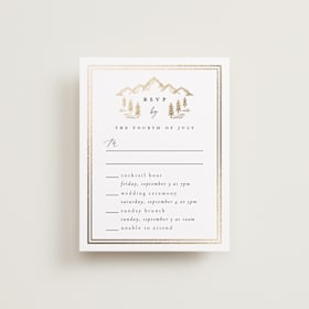 Foil-Pressed Multi-Event RSVP Cards