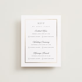 Foil-Pressed Multi-Event RSVP Cards