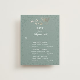 Foil-Pressed Multi-Event RSVP Cards
