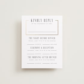 Foil-Pressed Multi-Event RSVP Cards