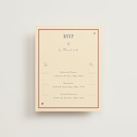 Foil-Pressed Multi-Event RSVP Cards