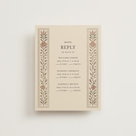 Foil-Pressed Multi-Event RSVP Cards
