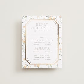Foil-Pressed Multi-Event RSVP Cards