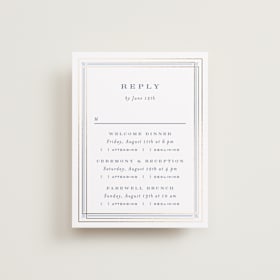 Foil-Pressed Multi-Event RSVP Cards