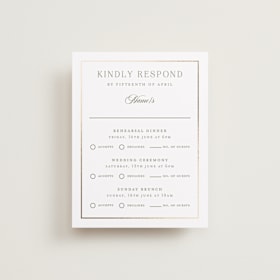 Foil-Pressed Multi-Event RSVP Cards