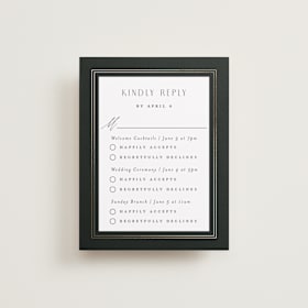 Foil-Pressed Multi-Event RSVP Cards
