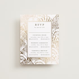 Foil-Pressed Multi-Event RSVP Cards