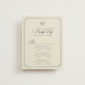 Foil-Pressed Multi-Event RSVP Cards