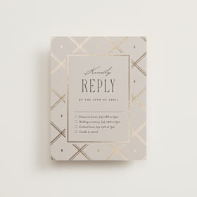 Foil-Pressed Multi-Event RSVP Cards