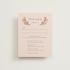 Foil-Pressed Multi-Event RSVP Cards