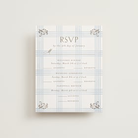 Foil-Pressed Multi-Event RSVP Cards