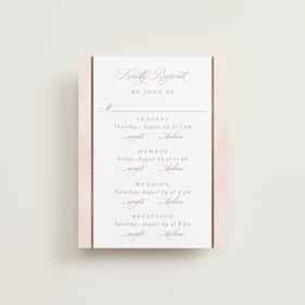 Foil-Pressed Multi-Event RSVP Cards