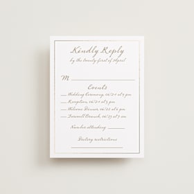 Foil-Pressed Multi-Event RSVP Cards