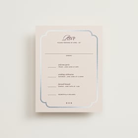 Foil-Pressed Multi-Event RSVP Cards