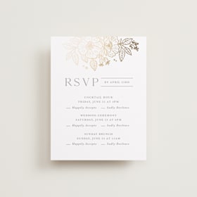 Foil-Pressed Multi-Event RSVP Cards