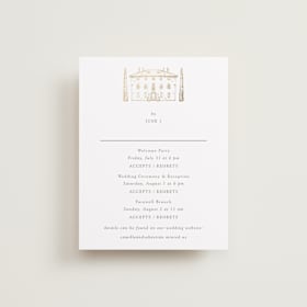 Foil-Pressed Multi-Event RSVP Cards