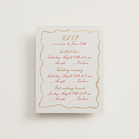 Foil-Pressed Multi-Event RSVP Cards