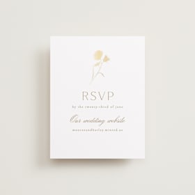 Foil-Pressed RSVP Online Enclosure Cards