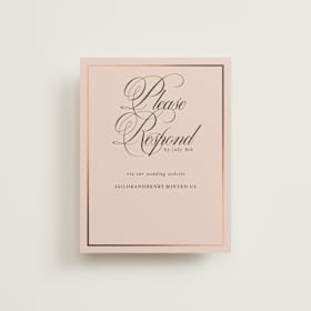 Foil-Pressed RSVP Online Enclosure Cards