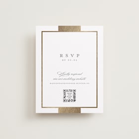 Foil-Pressed RSVP Online Enclosure Cards