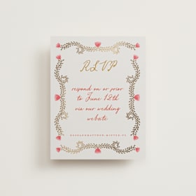 Foil-Pressed RSVP Online Enclosure Cards