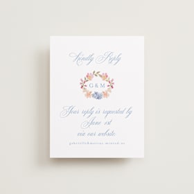 Foil-Pressed RSVP Online Enclosure Cards