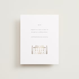 Foil-Pressed RSVP Online Enclosure Cards