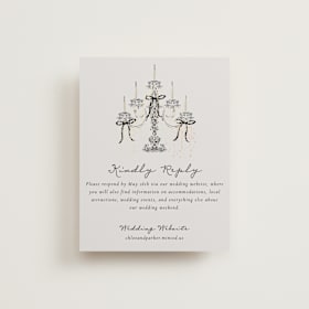 Foil-Pressed RSVP Online Enclosure Cards