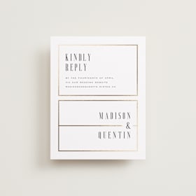 Foil-Pressed RSVP Online Enclosure Cards
