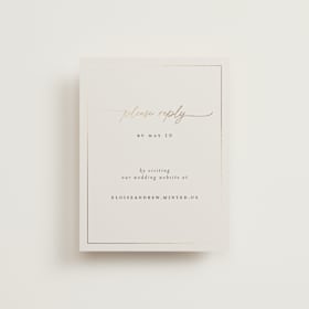 Foil-Pressed RSVP Online Enclosure Cards