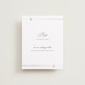 Foil-Pressed RSVP Online Enclosure Cards