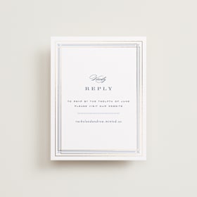 Foil-Pressed RSVP Online Enclosure Cards
