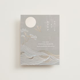 Foil-Pressed RSVP Online Enclosure Cards
