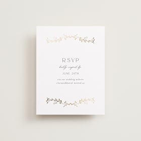 Foil-Pressed RSVP Online Enclosure Cards