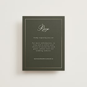 Foil-Pressed RSVP Online Enclosure Cards