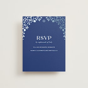 Foil-Pressed RSVP Online Enclosure Cards