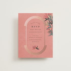 Foil-Pressed RSVP Online Enclosure Cards