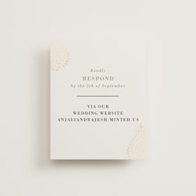 Foil-Pressed RSVP Online Enclosure Cards