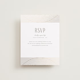 Foil-Pressed RSVP Online Enclosure Cards