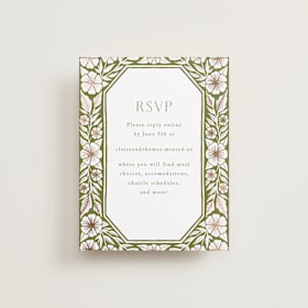 Foil-Pressed RSVP Online Enclosure Cards
