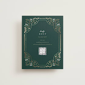 Foil-Pressed RSVP Online Enclosure Cards