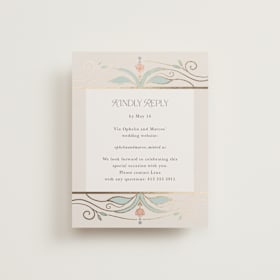 Foil-Pressed RSVP Online Enclosure Cards