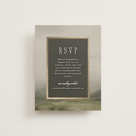 Foil-Pressed RSVP Online Enclosure Cards