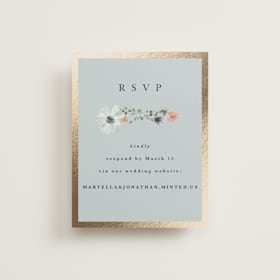 Foil-Pressed RSVP Online Enclosure Cards