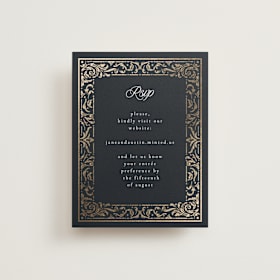 Foil-Pressed RSVP Online Enclosure Cards